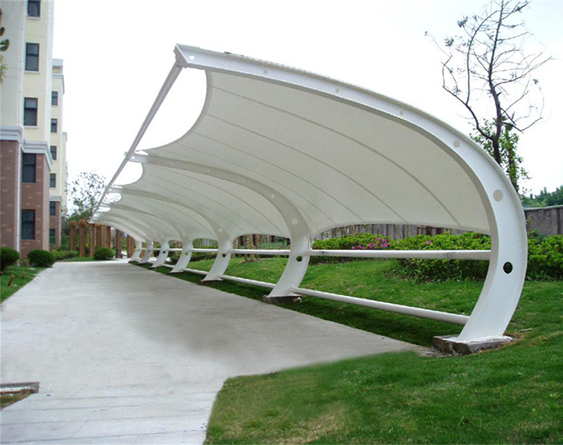 景觀膜結(jié)構(gòu)車棚環(huán)保性作業(yè)是如何開展的？