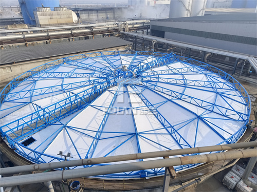 助力環(huán)保，佛蘭空間又一【污水池反吊膜】項目順利竣工