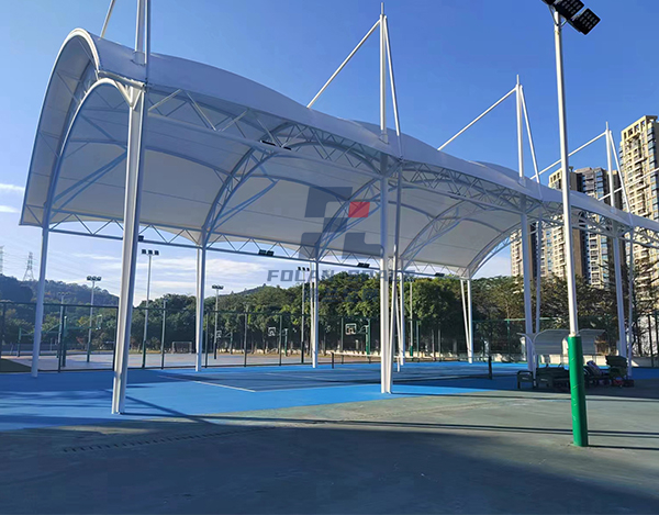 華附中學膜結構網(wǎng)球場