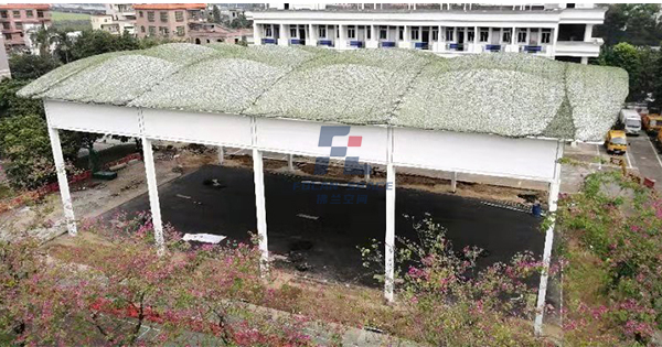 廣州南城養(yǎng)護所籃球場膜結構