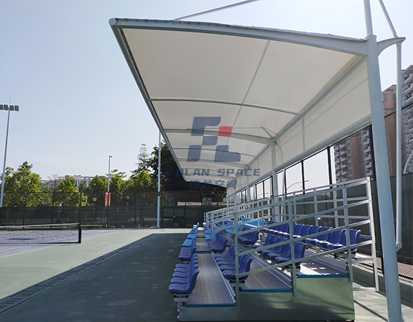 廣東中山全民網球中心比賽看臺膜結構
